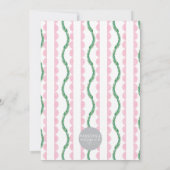 Peter Rabbit First Birthday Party Invitation Kaart (Achterkant)