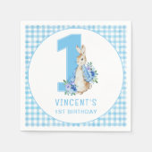 Peter Rabbit First Birthday Servet (Voorkant)