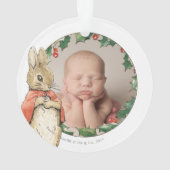 Peter Rabbit - Flopsy | Eerste kerstfoto Ornament (achterkant)