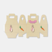 Peter Rabbit Flopsy Roze Meisje Baby shower Bedankdoosjes (Uitgevouwen)