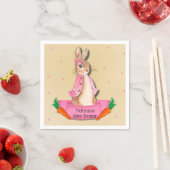 Peter Rabbit Flopsy Roze Meisje Baby shower Servet (Insitu)