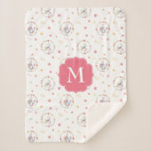 Peter Rabbit | Floral Wreath Pattern Sherpa Deken (Voorkant)