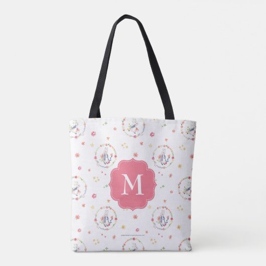 Peter Rabbit | Floral Wreath Pattern Tote Bag (Achterkant)