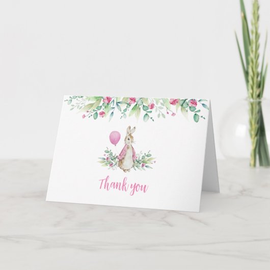 Peter Rabbit Folded Bedankt creditcard (Voorkant)