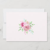 Peter Rabbit Foto | 1e verjaardag roze Kaart (Achterkant)