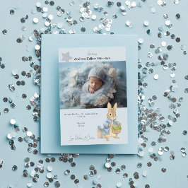 Peter Rabbit Foto Geboorte Aankondiging