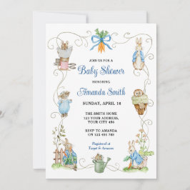 Peter Rabbit Friends Baby shower Kaart