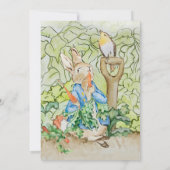 Peter Rabbit Friends Baby shower Kaart (Achterkant)