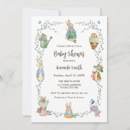 Peter Rabbit Friends Baby shower Kaart