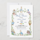 Peter Rabbit Garden Baby shower Kaart (Voorkant)
