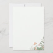Peter Rabbit Garden Baby shower Kaart (Achterkant)