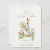 Peter Rabbit Garden Baby shower Kaart (Voorkant)