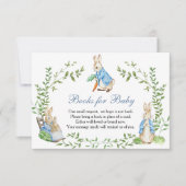 Peter Rabbit Garden Boeken voor Baby RSVP Kaartje (Voorkant)