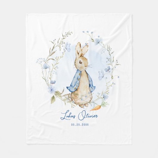 Peter Rabbit geïnspireerd ontwerp Fleece Deken (Voorkant)