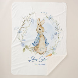 Peter Rabbit geïnspireerd ontwerp Sherpa Deken