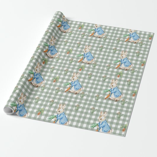 Peter Rabbit-geïnspireerde verpakkingspapier Water Cadeaupapier (Uitgerold)