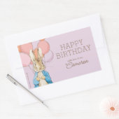 Peter Rabbit | Gelukkige verjaardag van Rechthoekige Sticker (Envelop)