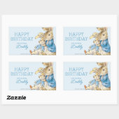Peter Rabbit | Gelukkige verjaardag van Rechthoekige Sticker (Vel)