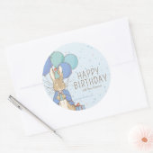 Peter Rabbit | Gelukkige verjaardag van Ronde Sticker (Envelop)