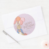 Peter Rabbit | Gelukkige verjaardag van Ronde Sticker (Envelop)