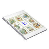 PETER RABBIT, gepersonaliseerd met letter H Notitieboek (Rechterzijde)