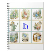 PETER RABBIT, gepersonaliseerd met letter H Notitieboek (Voorkant)