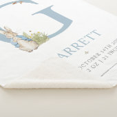 Peter Rabbit | Gepersonaliseerde brief G Sherpa Deken (3/4)