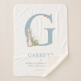 Peter Rabbit   Gepersonaliseerde brief G Sherpa Deken