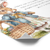 Peter Rabbit Girl Baby shower Pacifier Hunt Poster (Hoek)