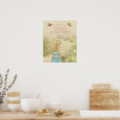 Peter Rabbit - Girl | Eerste verjaardag Poster (Keuken)