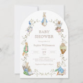 Peter Rabbit Greenery Waterverf Baby shower Arch Kaart (Voorkant)