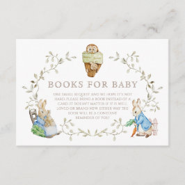 Peter Rabbit Greenery Waterverf Boeken voor Baby Informatiekaartje