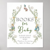 Peter Rabbit Greenery Wildflower Boeken voor Baby Poster (Voorkant)