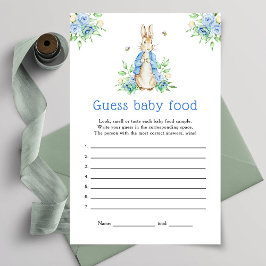 Peter Rabbit Guess baby food spel
