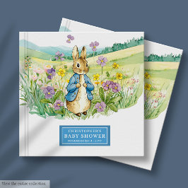 Peter Rabbit Guest Book voor Baby shower Gastenboek