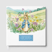 Peter Rabbit Guest Book voor Baby shower Gastenboek (Voorkant)