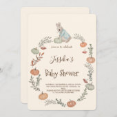 Peter Rabbit herfst herfst Uitnodiging (Voorkant / Achterkant)