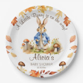 Peter rabbit herfst thema baby shower servies papieren bordje (Voorkant)