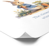 Peter Rabbit Hoeveel Candys Baby Shower Spel Poster (Hoek)
