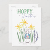 Peter Rabbit | Hoppy Easter Feestdagenkaart (Voorkant / Achterkant)