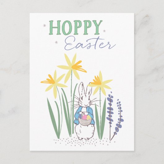 Peter Rabbit | Hoppy Easter Feestdagenkaart (Voorkant)