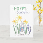 Peter Rabbit | Hoppy Easter Kaart (Gele Bloem)