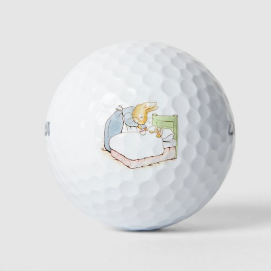 Peter Rabbit in Bed (Fed by his Moeder) Golfballen (Voorkant)