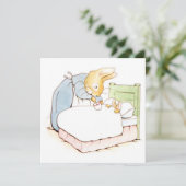 Peter Rabbit in Bed (Fed by his Moeder) Kaart (Staand voorkant)