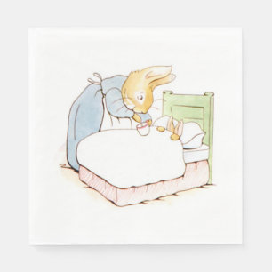 Peter Rabbit in Bed (Fed by his Moeder) Servet