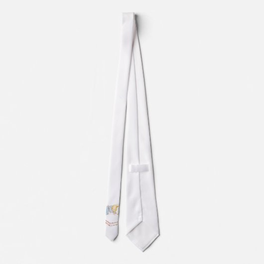 Peter Rabbit in Bed (Fed by his Moeder) Stropdas (Achterkant)