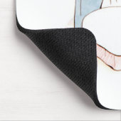 Peter Rabbit in bed (gevoerd door zijn moeder) Muismat (Hoek)