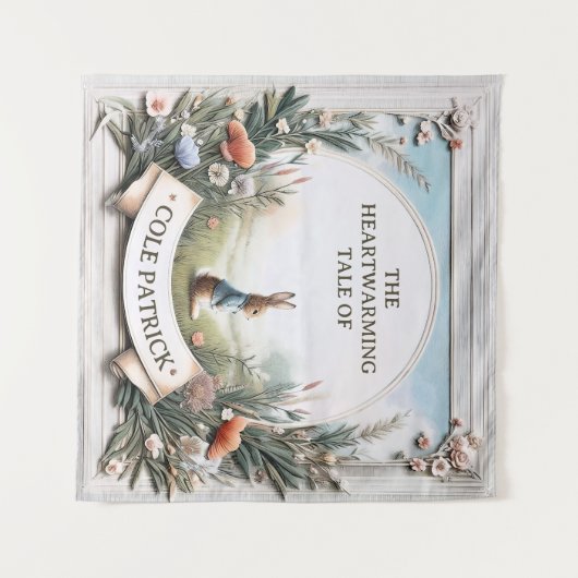 Peter Rabbit in de tuin Wandkleed (Voorkant (horizontaal))