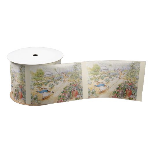 Peter Rabbit in Mr. Mc Gregor's Garden Ribbon Sati Satijnen Lint (Spoel)