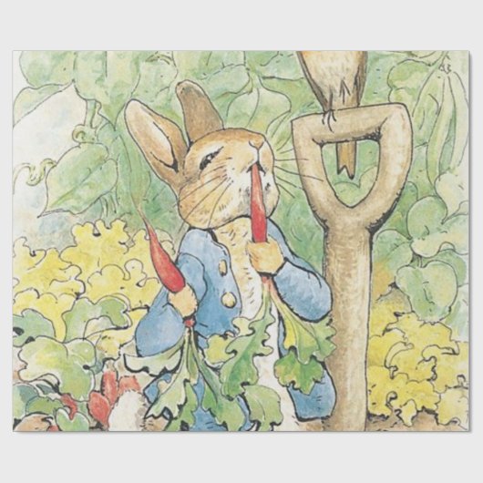 Peter Rabbit in the Garden - Beatrix Potter Cadeaupapier (Vlak)